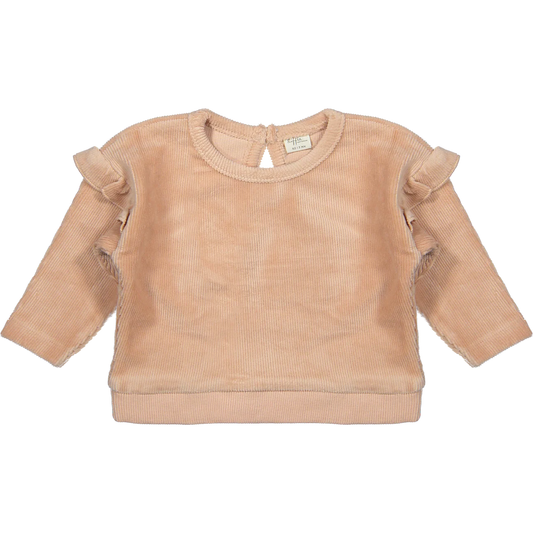 Sweater Mette corduroy rib pink
