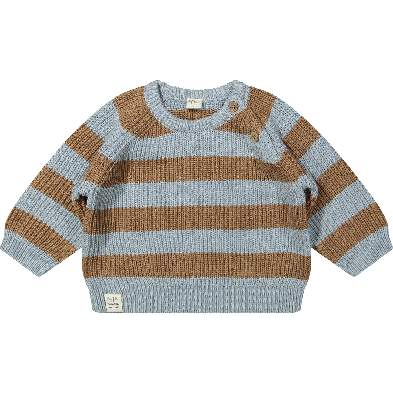 Sweater stripe knit Marnix knit -Stripe blue