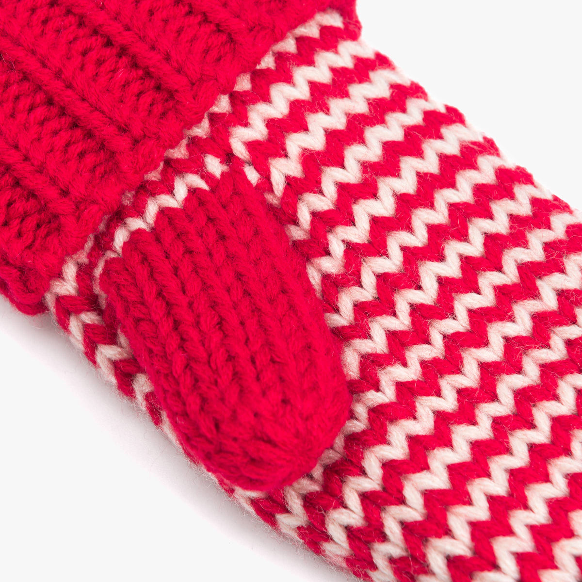 Classic Knit Winter Mittens for Kids 1-12, Stripe Pattern