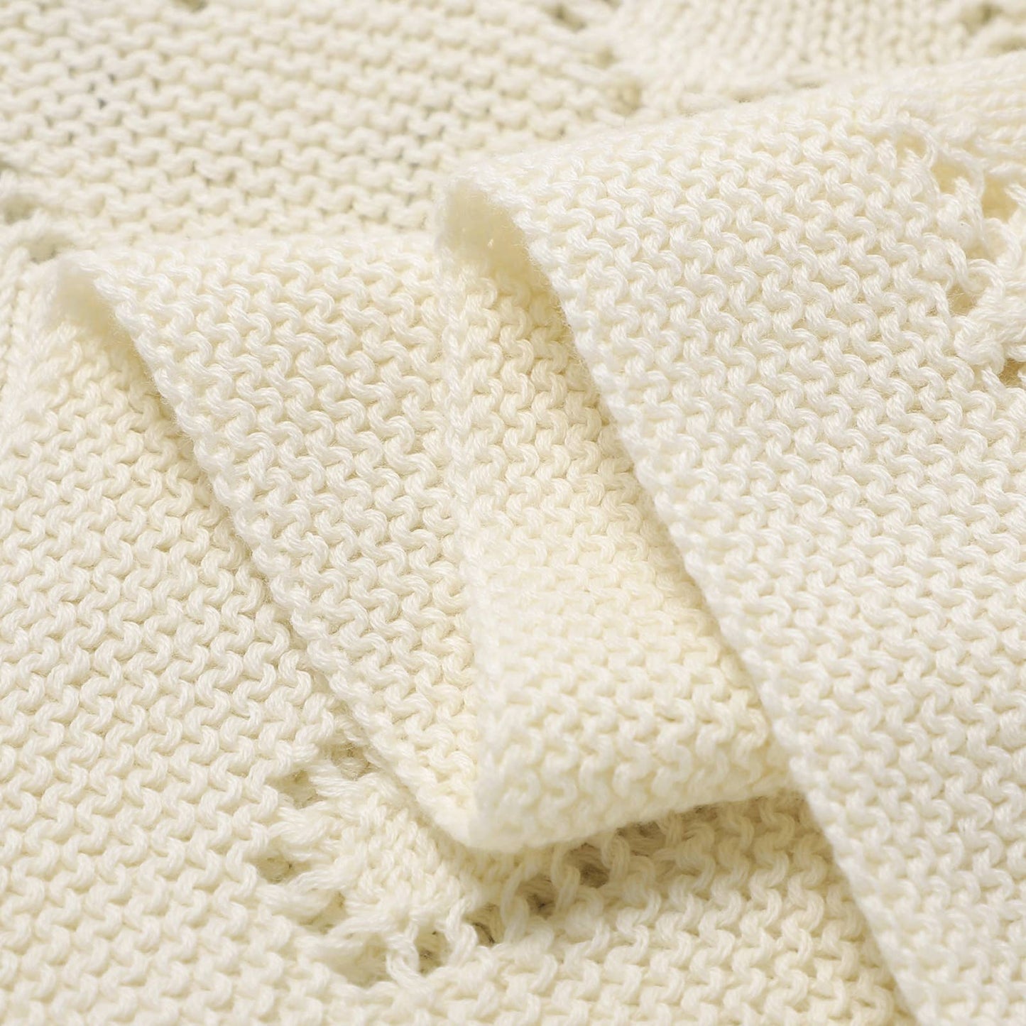 100% Luxury Cotton Receiving Swaddle Baby Blanket - Heart: Lavender