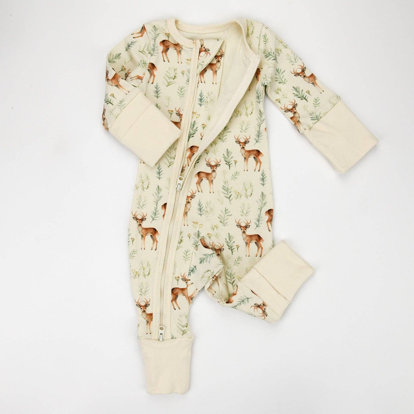 Organic Cotton Baby Pajamas 2-Way Zip Front Zipper Sleeper, Lyric