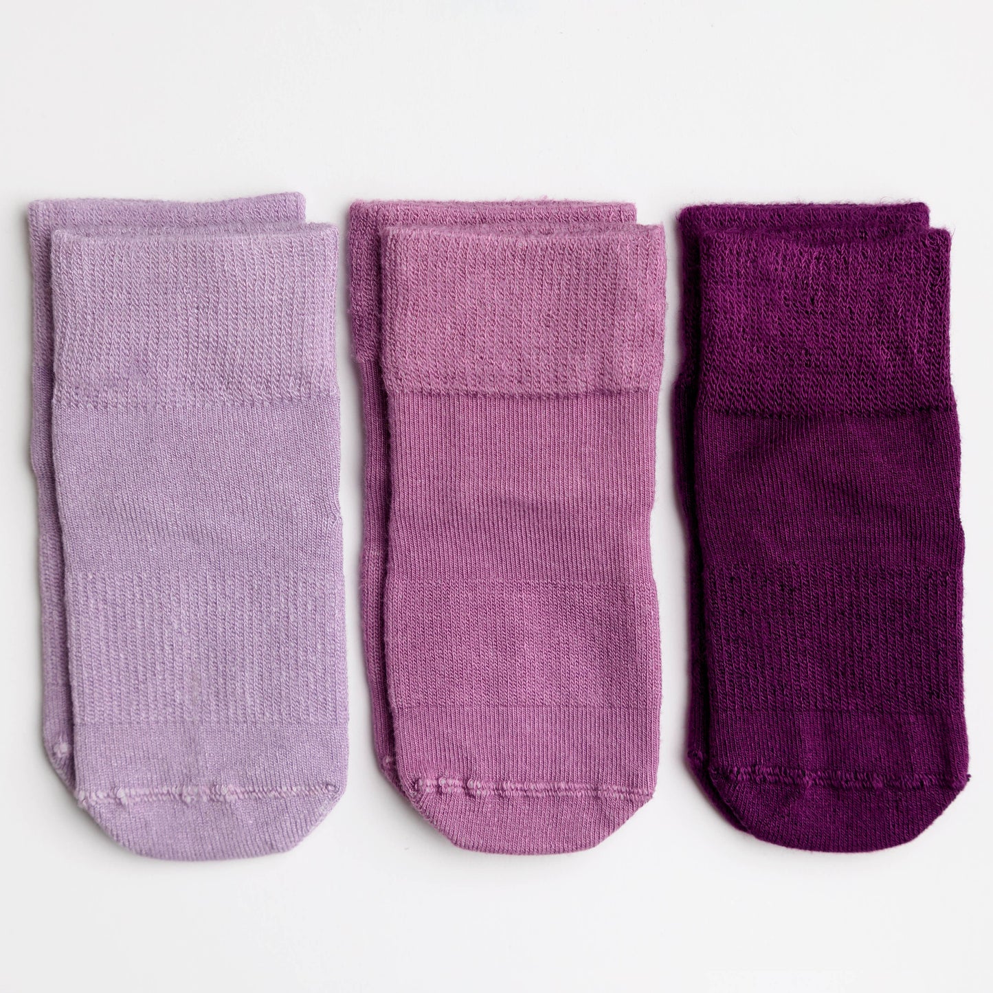 Orchid - Non-Slip Baby Socks in Lilac, Lavender, Plum Colors