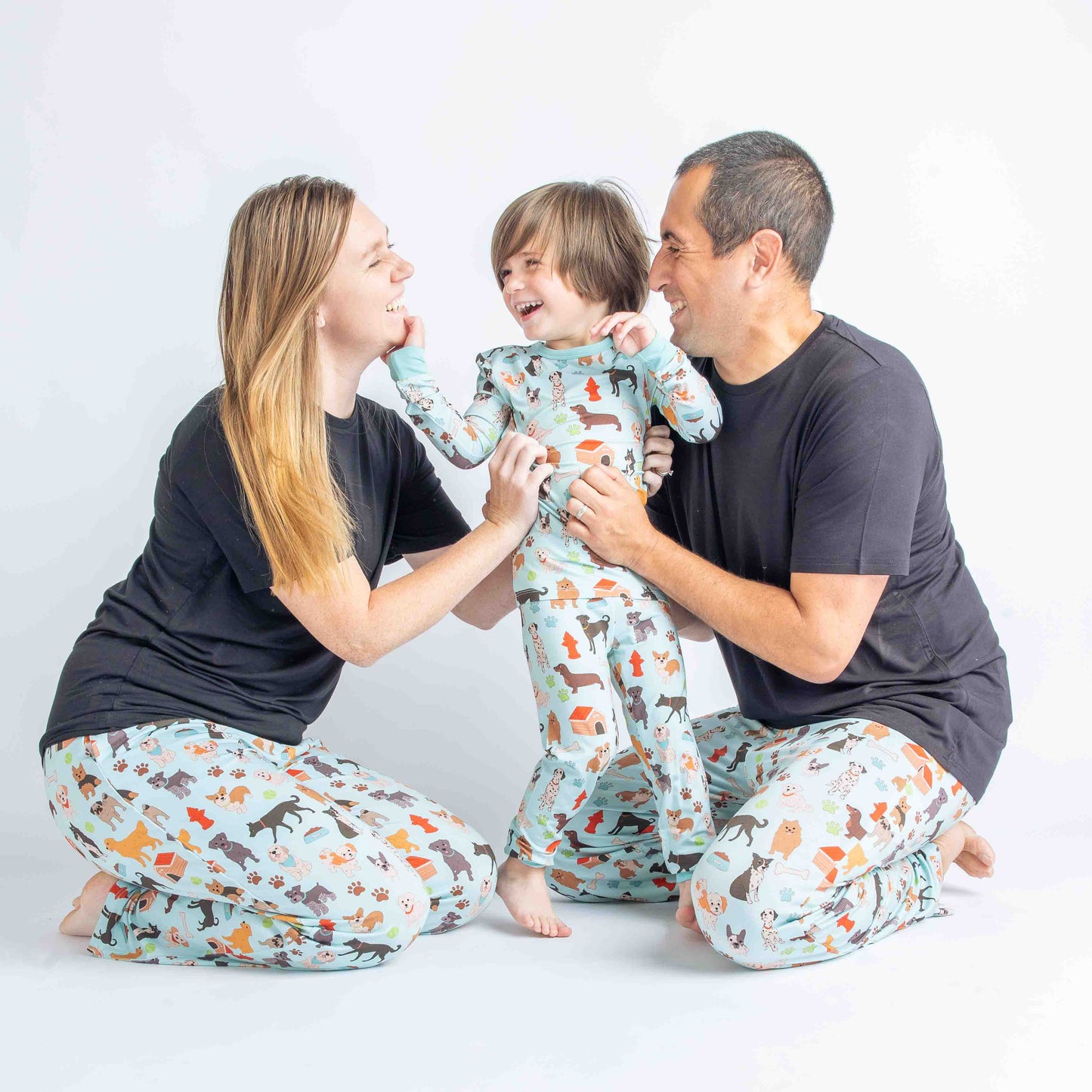 Dogs Bark Pets Kids Bamboo Pajamas Toddler Sleep Set