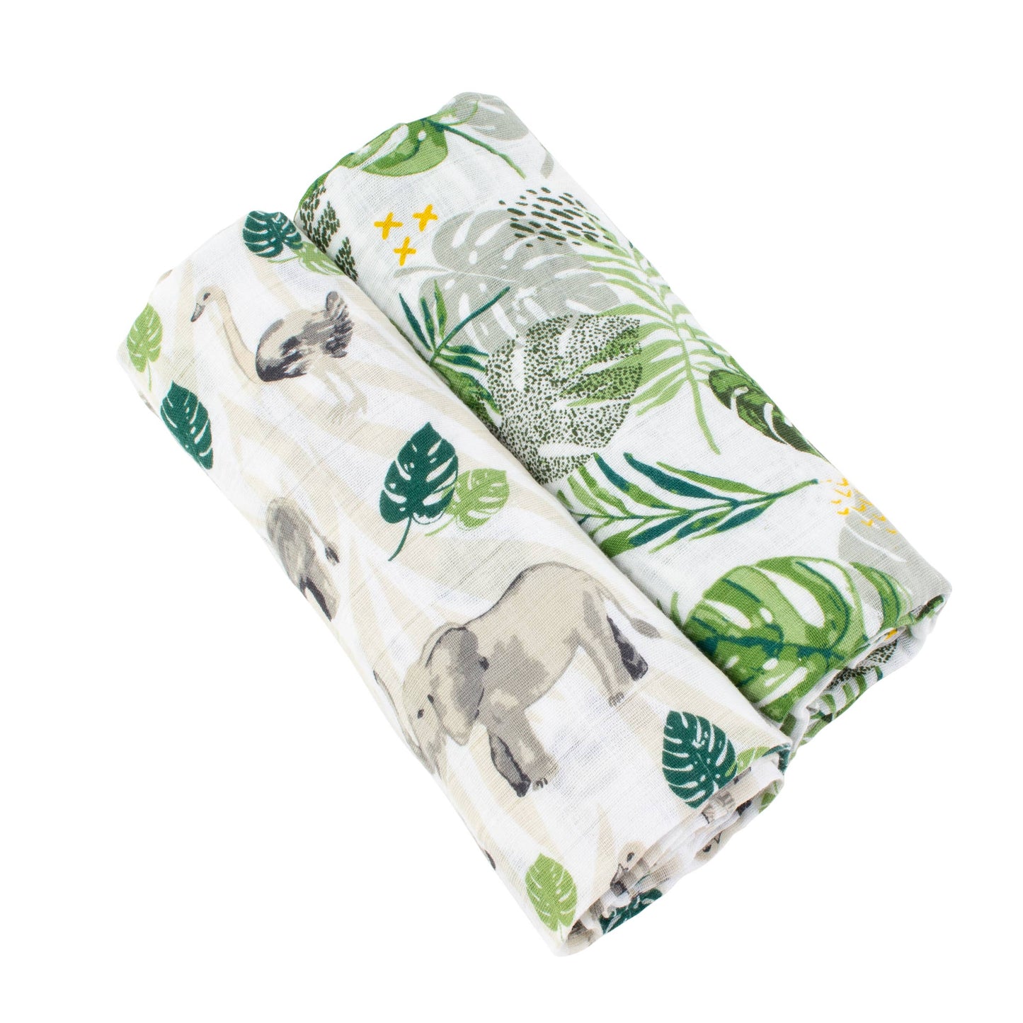 Jungle + Rainforest Muslin Swaddle Blanket Set