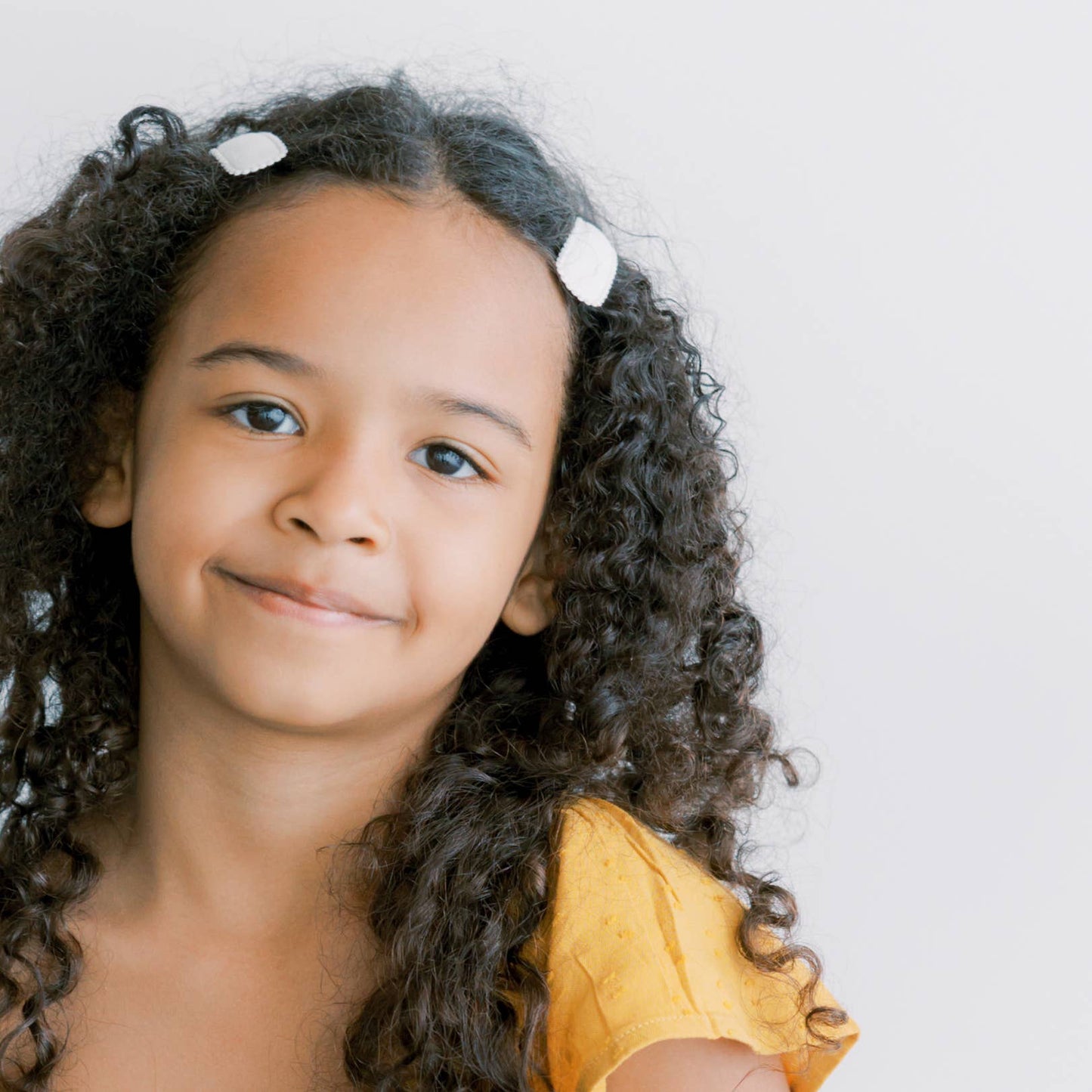 Ginger Peach Raised Stitch Hair Clips