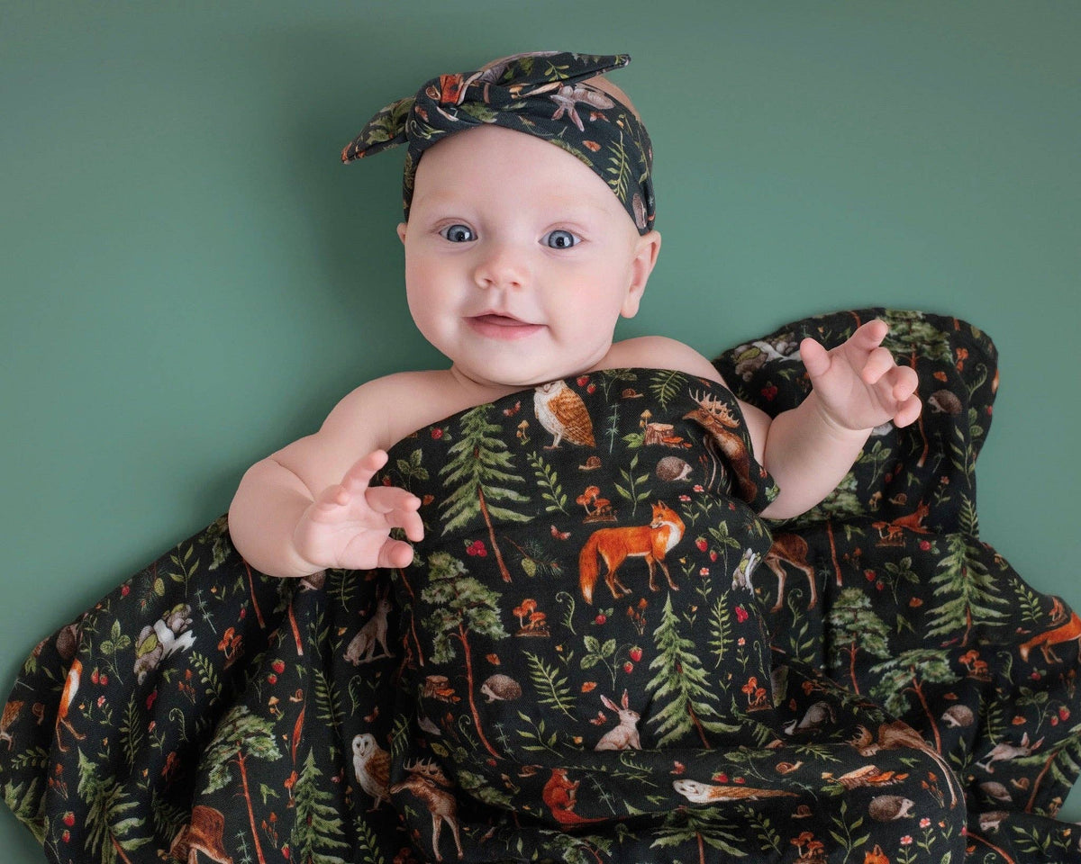 Wood You Be my Friend Breathable and Cozy Bamboo cotton Muslin Swaddle Blanket，SWADDLE Blanket, Woodland Swaddle Blanket, Gift, Bamboo Swaddle Gender Neutral, Newborn Swaddle