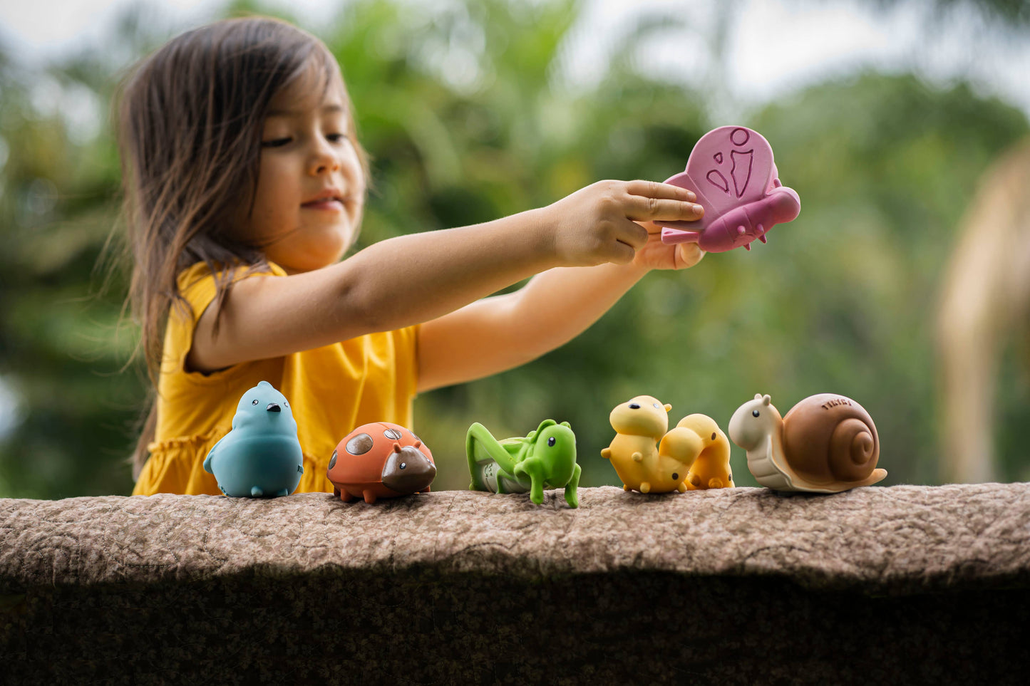 Butterfly Natural Rubber Teether, Rattle & Bath Toy