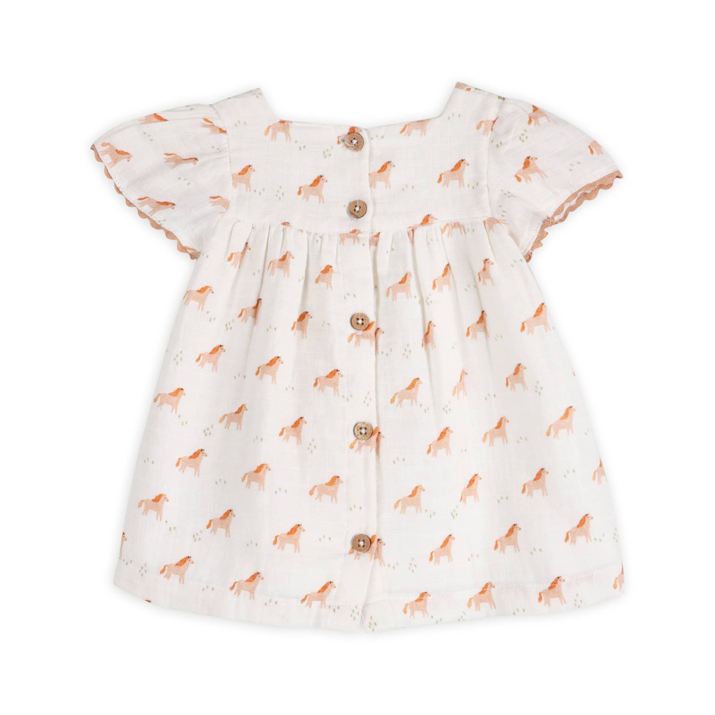 Horse Baby Dress + Bloomer (Organic)
