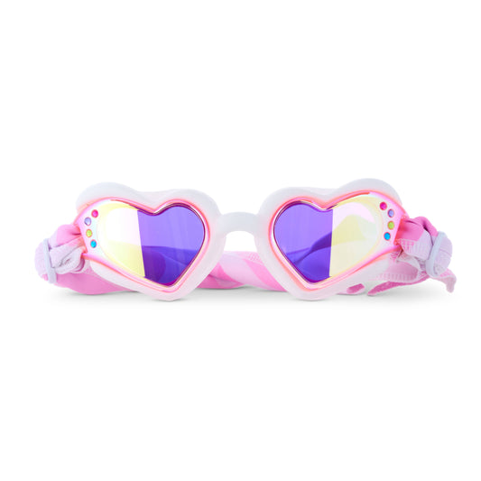 *NEW* Soft Crush Fabric Strap Swim Goggle | Heart