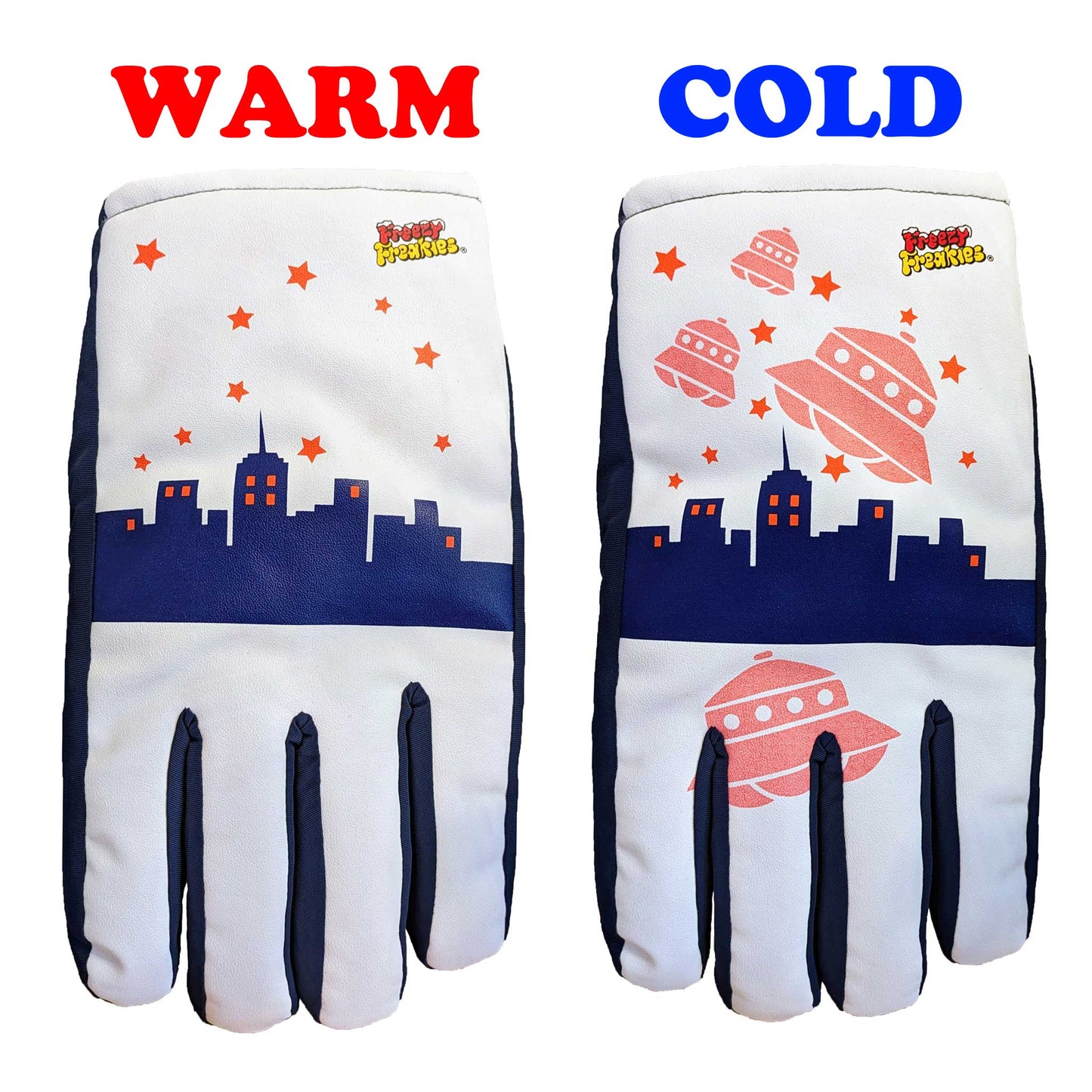 U.F.O. Freezy Freakies - Color-Changing Winter Gloves