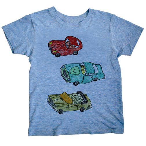 3 Cars - Kids Triblend Tee