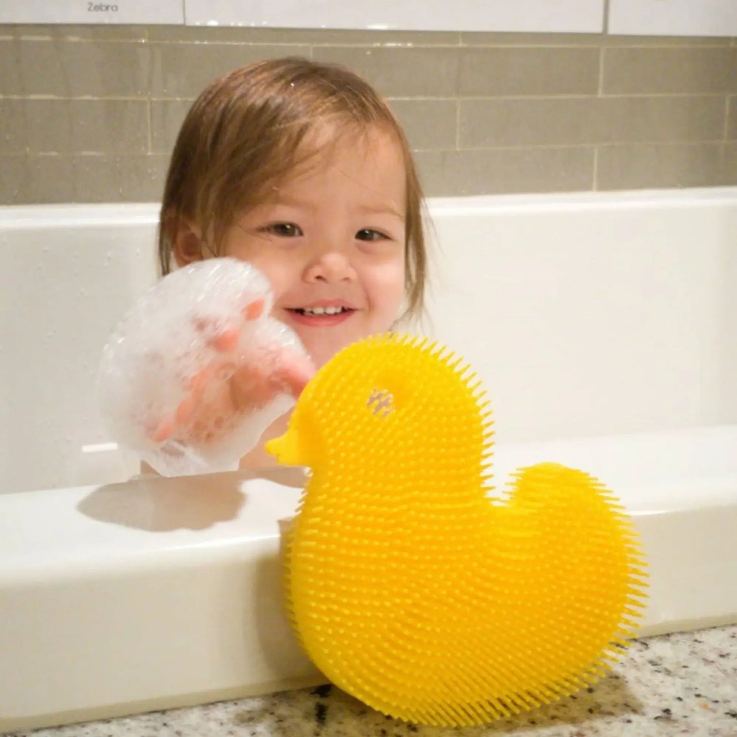 Silicone Bath Scrub / Duck / Baby Bath Toy