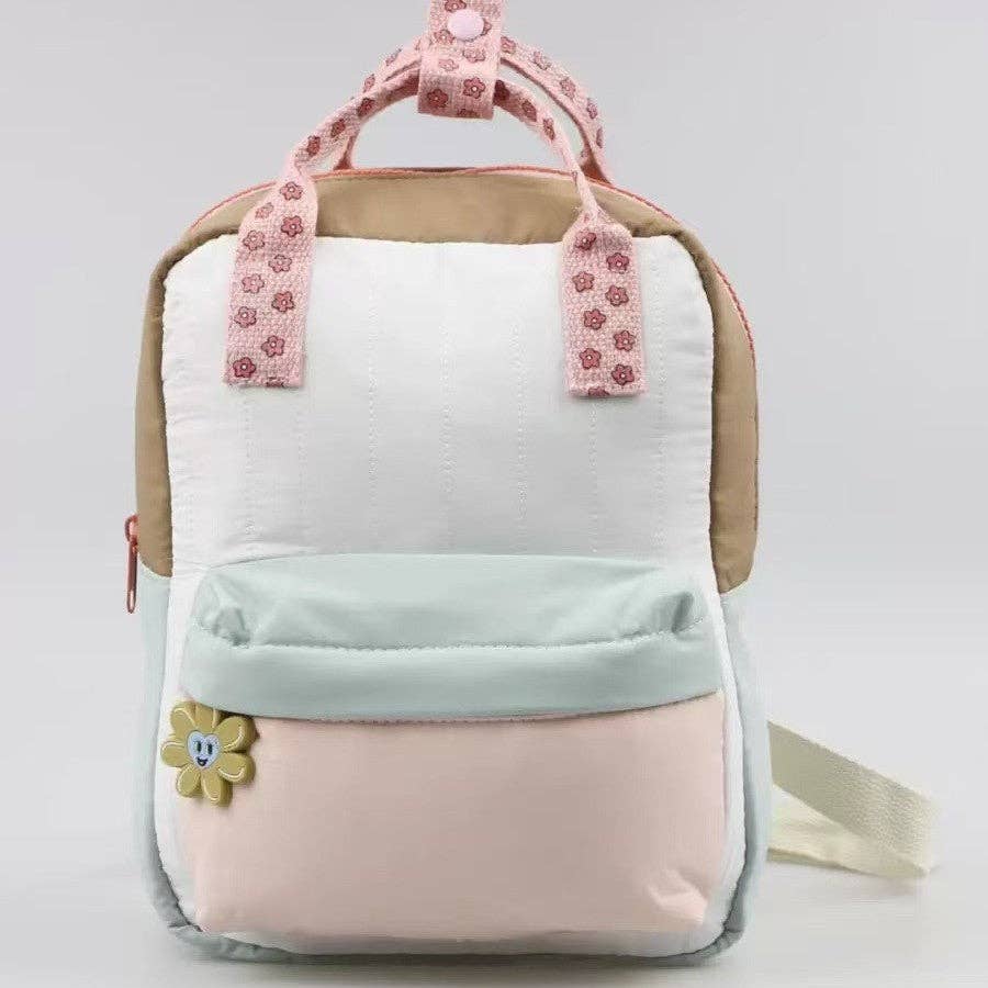 Children's Flowers Backpack Cute Lightweight Shoulder Bag