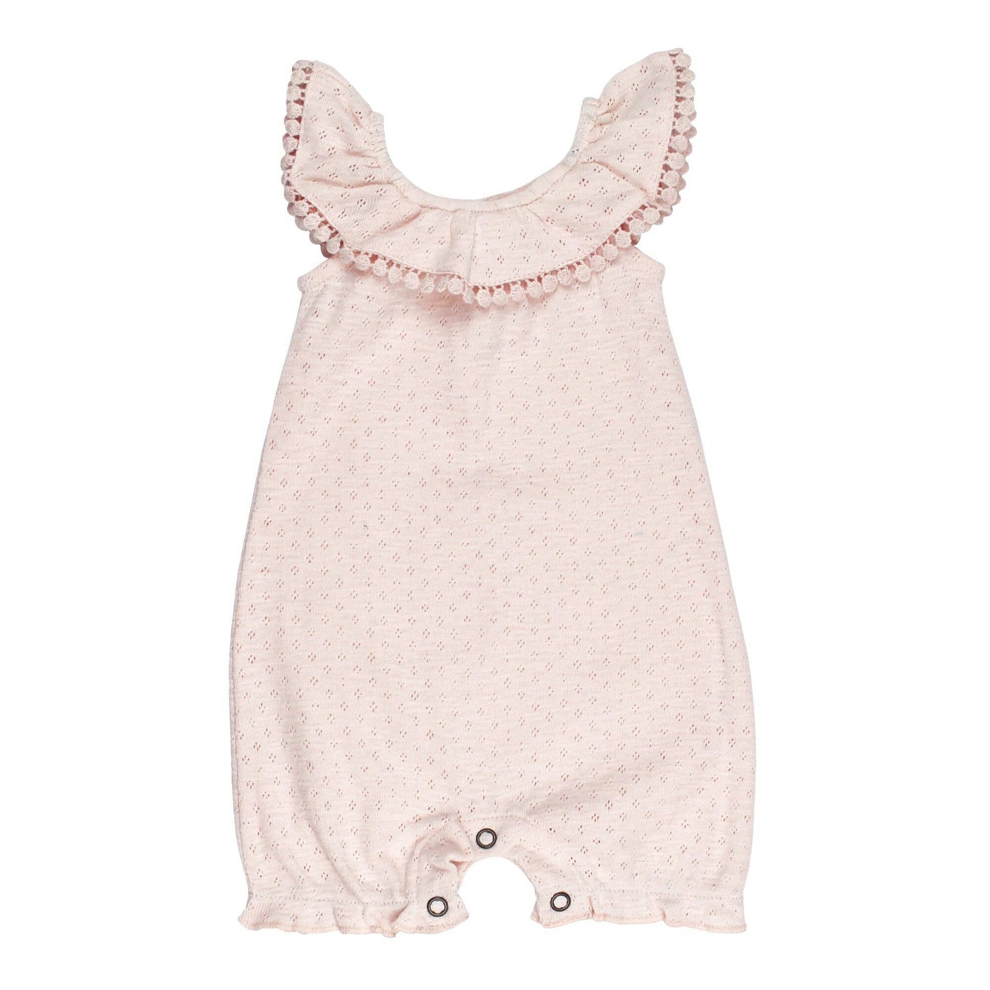 Cotton Candy | Organic Pointelle Bubble Romper