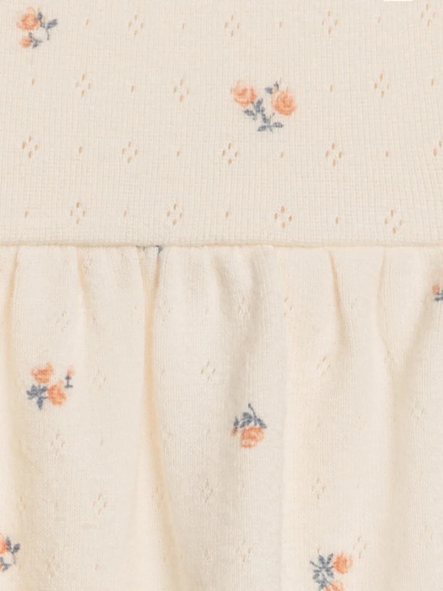 Soleil Pointelle Bodysuit Dress - Maris Floral / Ivory + Sea