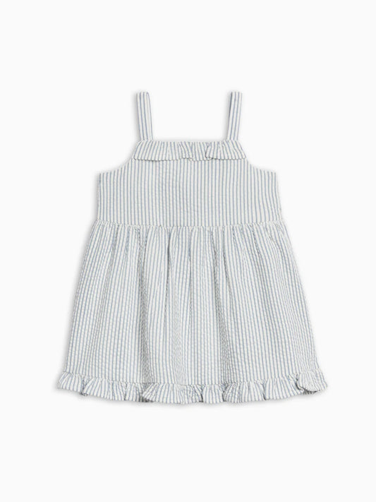 Juliette Seersucker Tank Dress - Shore Stripe / Sea