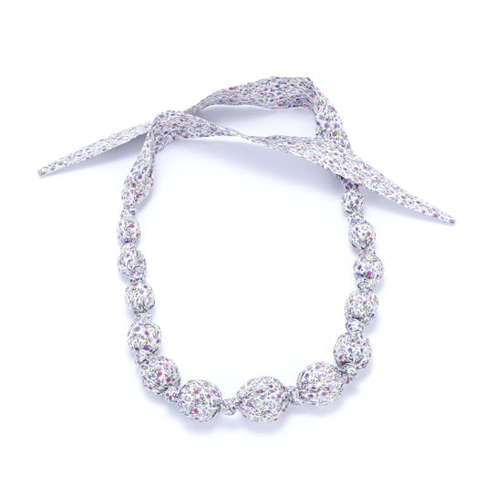Fabric Necklace - Vintage Floral Pastel