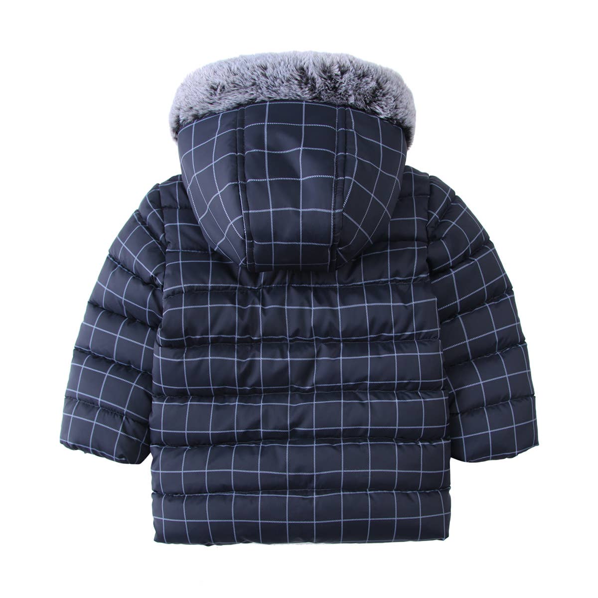 Toddler Boys' Fleece Hooded Puffer Jacket