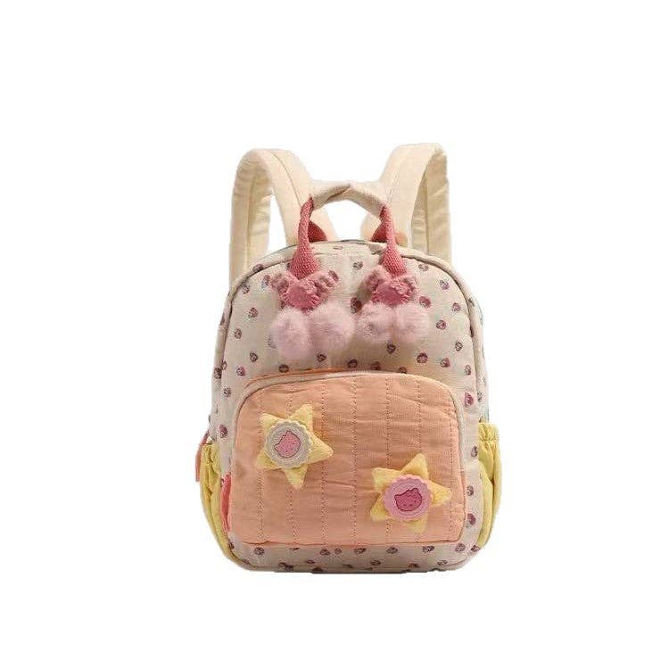 Cute Strawberry Cartoon Mini Backpack for Kids