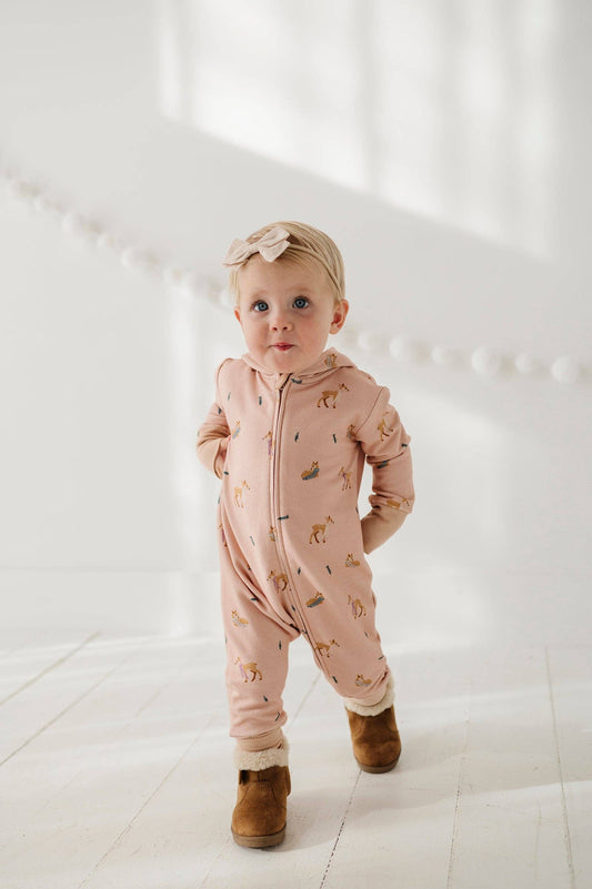 Terry Zip Romper Bamboo/Cotton Baby/Kids Clothing Fall 2025
