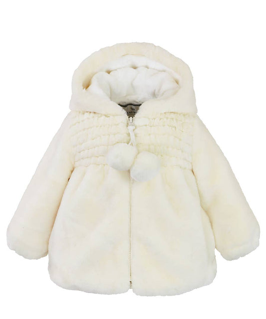 Widgeon Smocked Jacket  Vanilla Puff Faux Fur, 6958-VPF '24