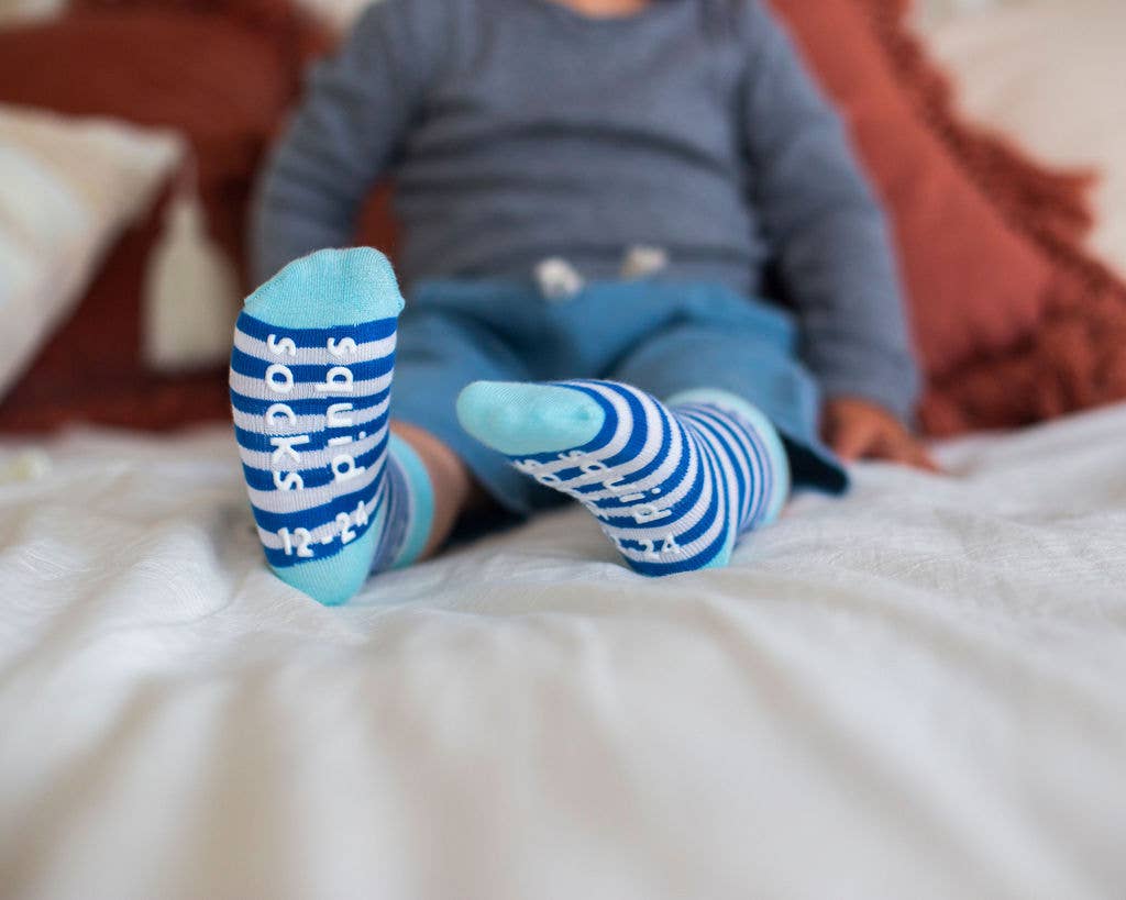 Cruz - Non-Slip Baby Socks Stripes, Polka Dot & Color-Block