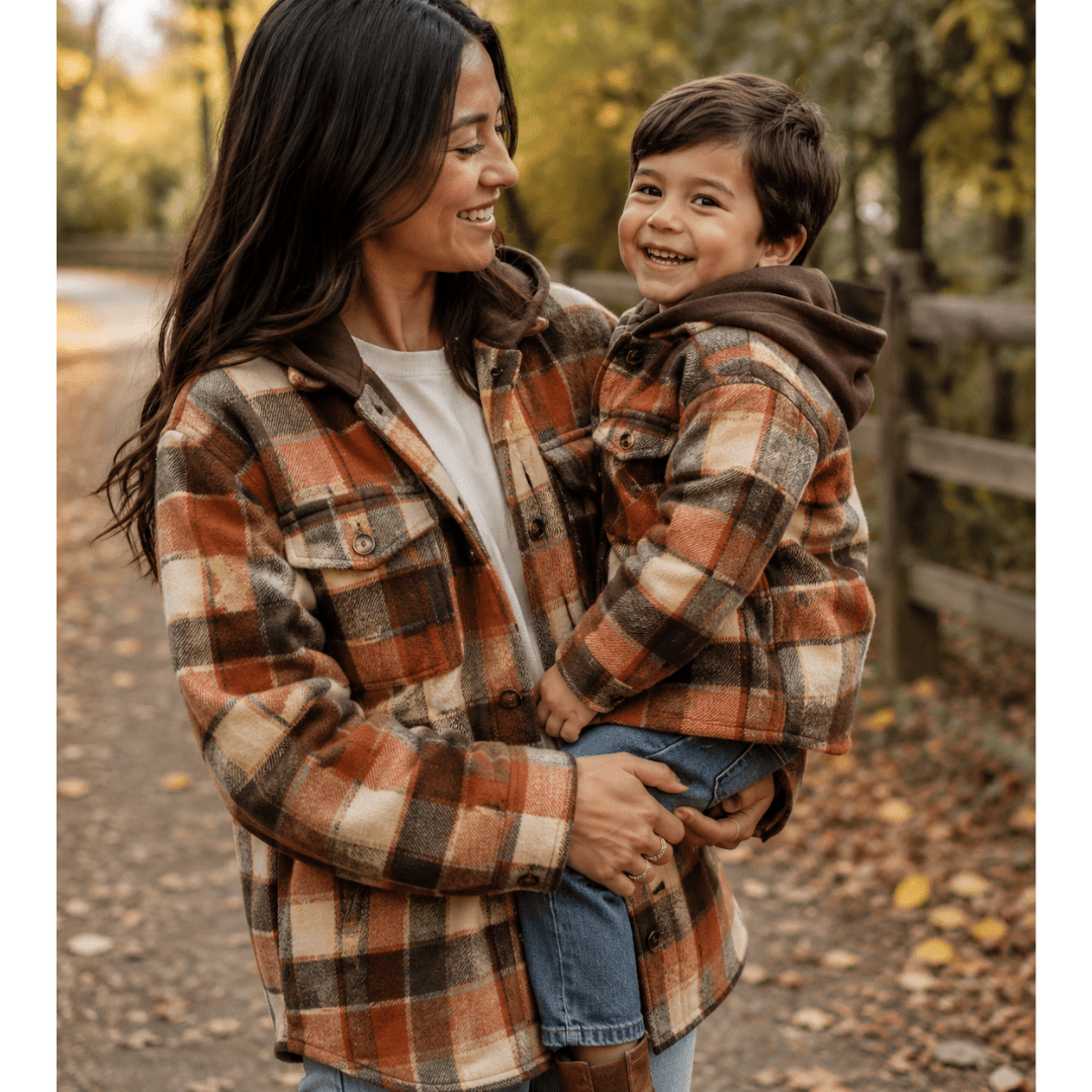 Brown & Rust Plaid Flannel