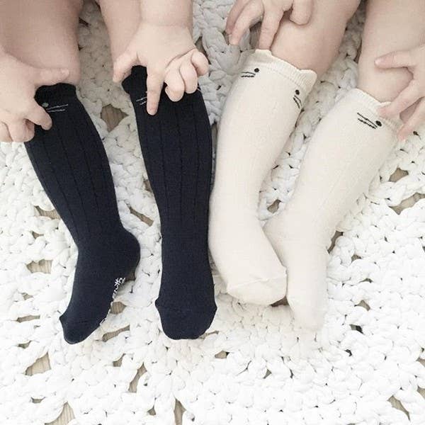 Nero Knee Socks -Ivory