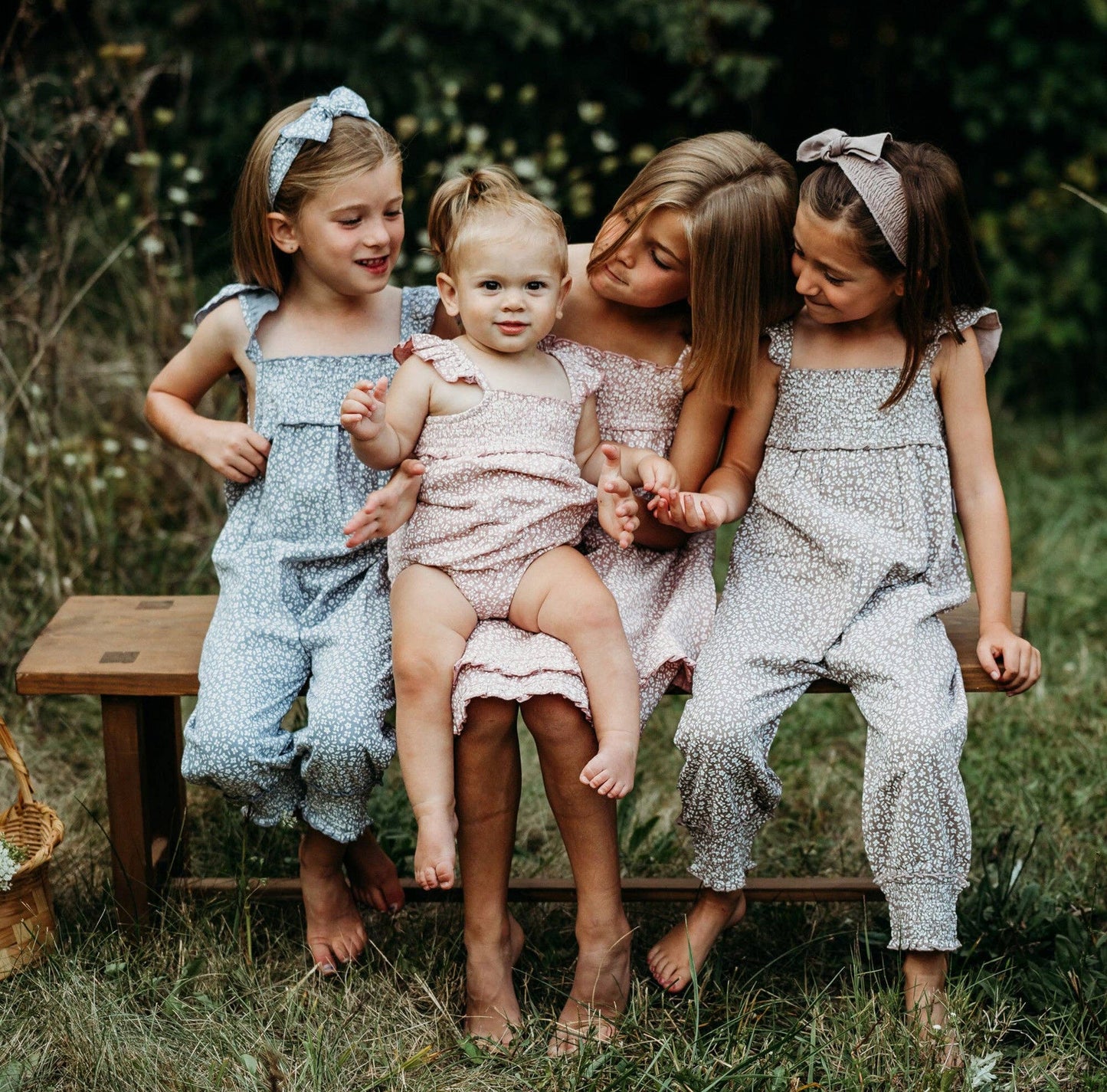 Taffy Floral | Organic Muslin Sleeveless Bodysuit