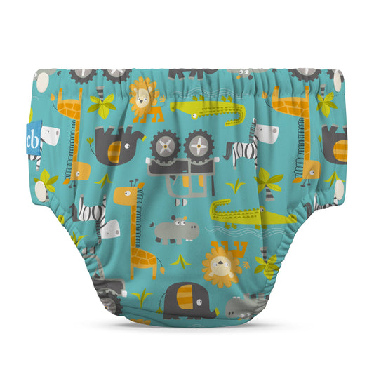 Reusable Swim Diaper with Snaps, Gone Safari, 1ct