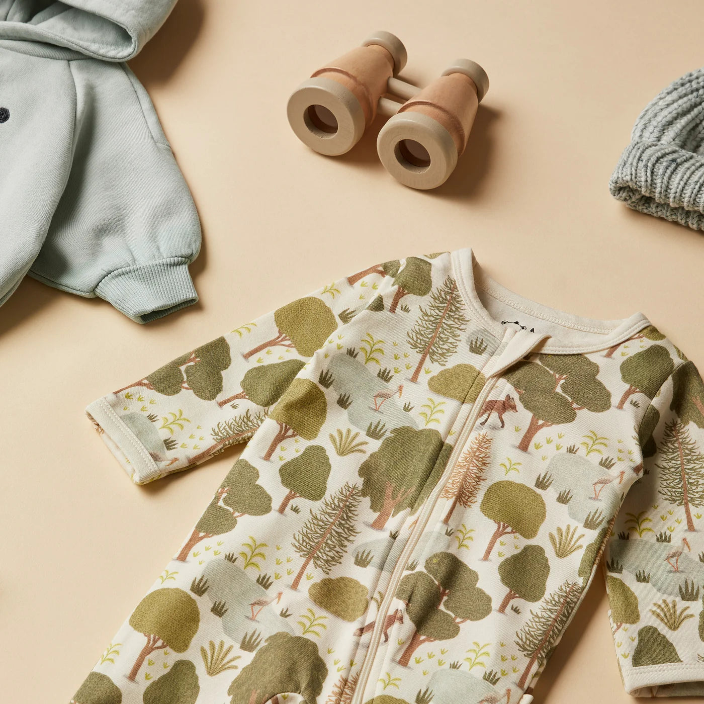 Little Trees Organic Zipsuit with Feet