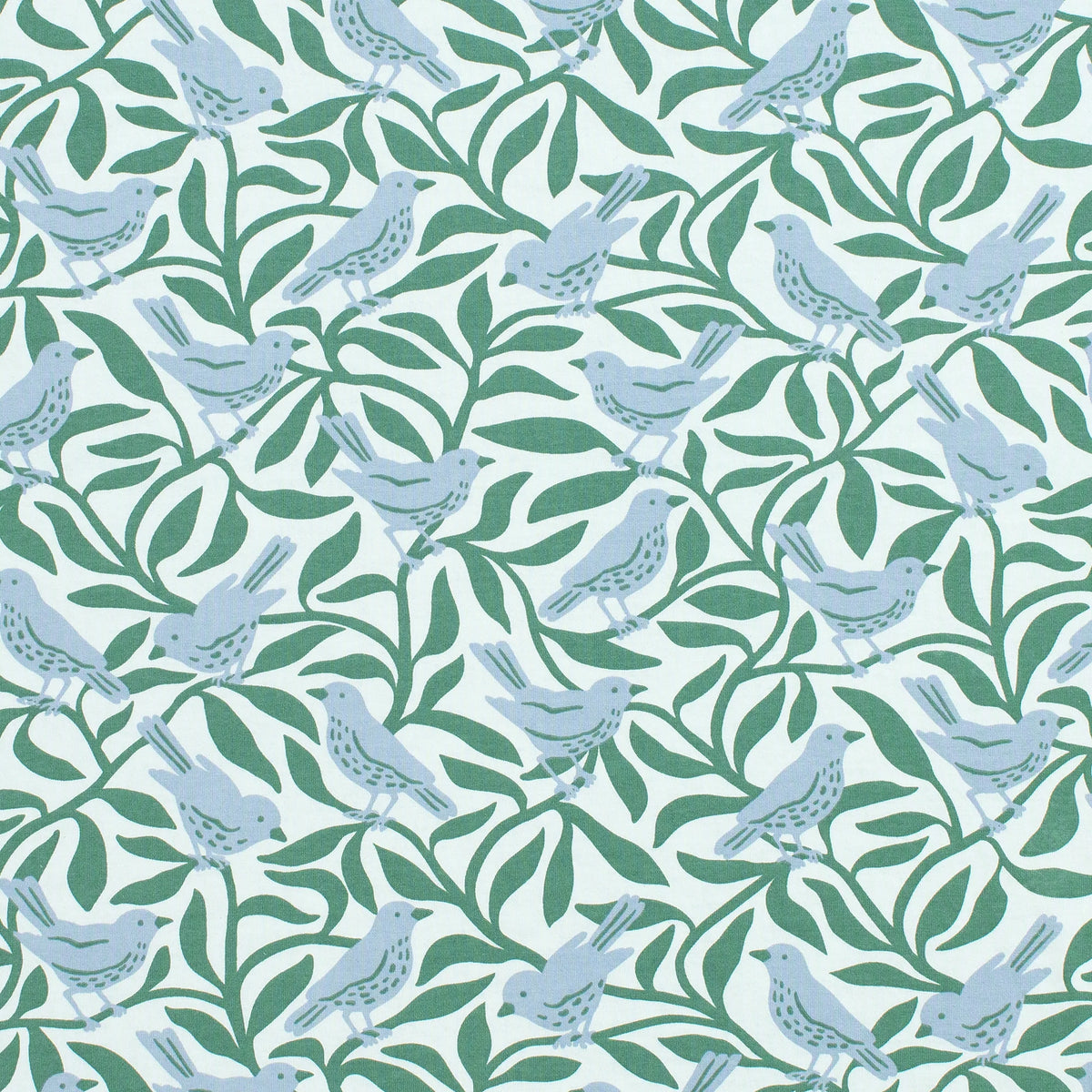 Lausanne Baby Dress - Birds Blue & Green