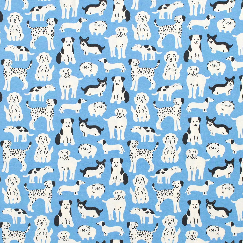 Madison Dress - Dog Parade Blue