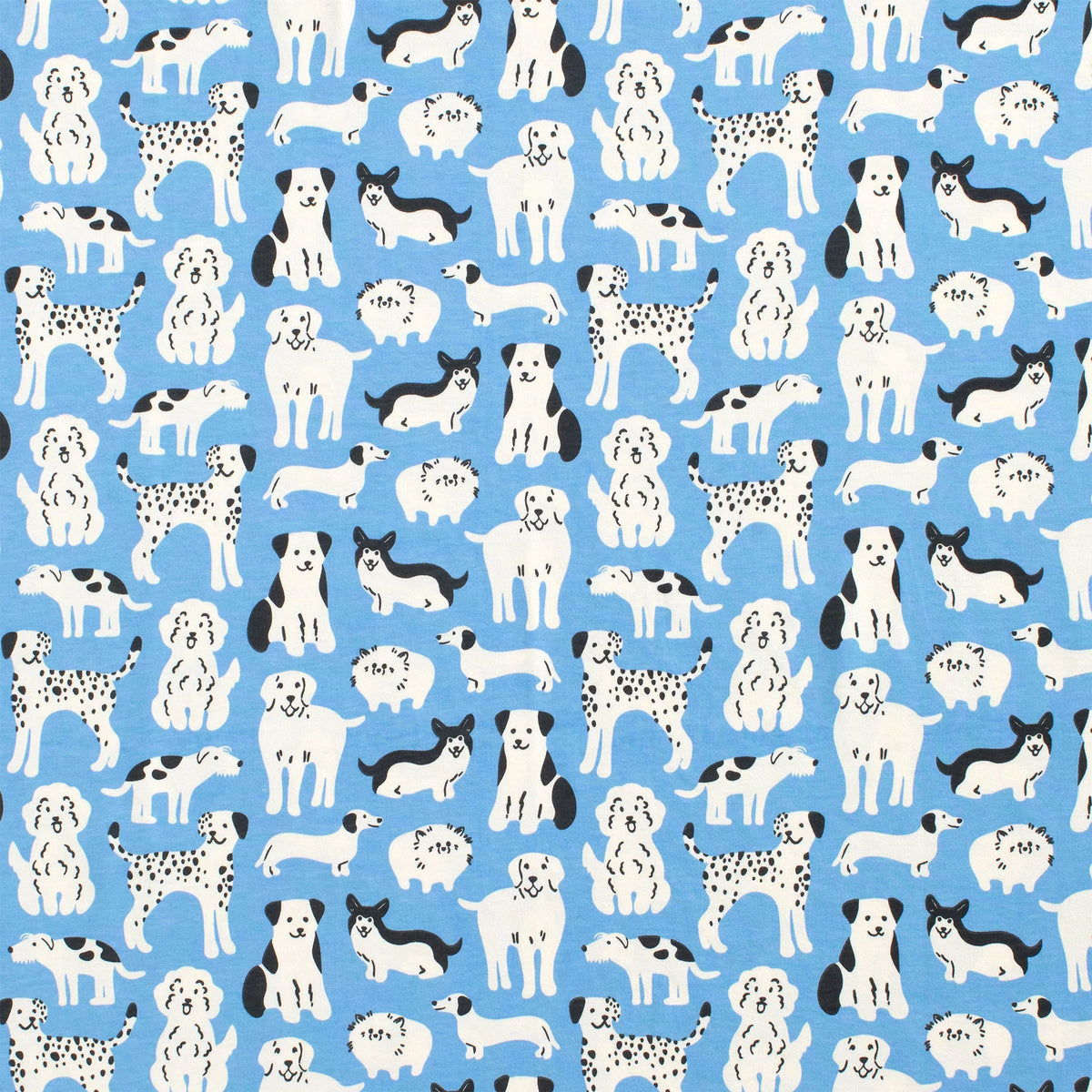 Hoodie - Dog Parade Blue