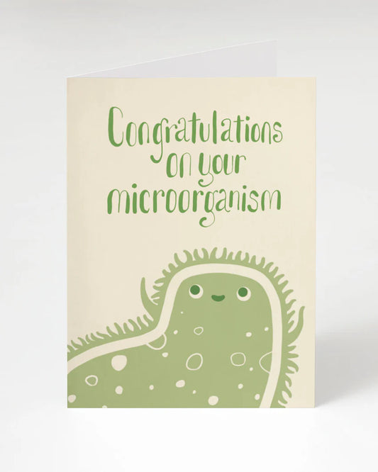 Microorganism New Baby Card