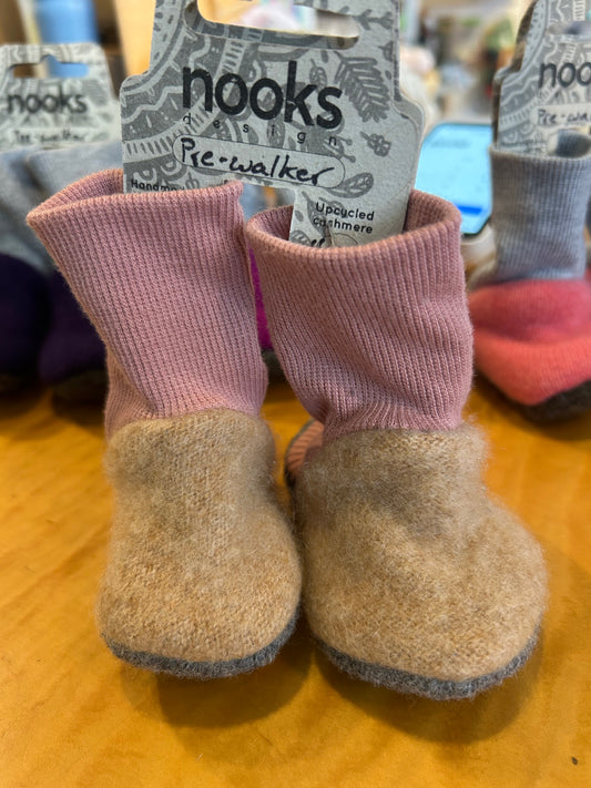 Upcycled Cashmere Pre-walker Booties