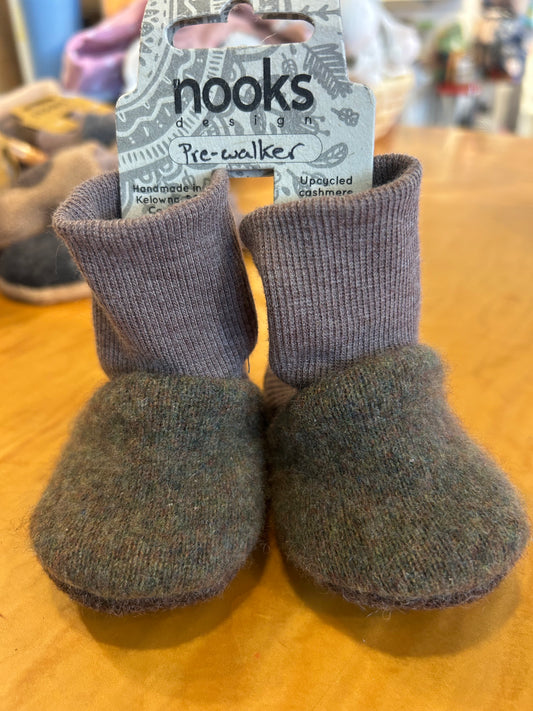 Upcycled Cashmere Pre-walker Booties