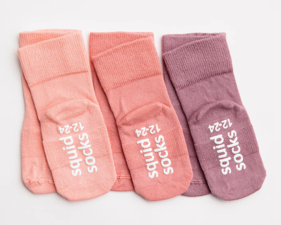 Cami- Non-Slip Socks- Pink, Dusty Pink, Lavender