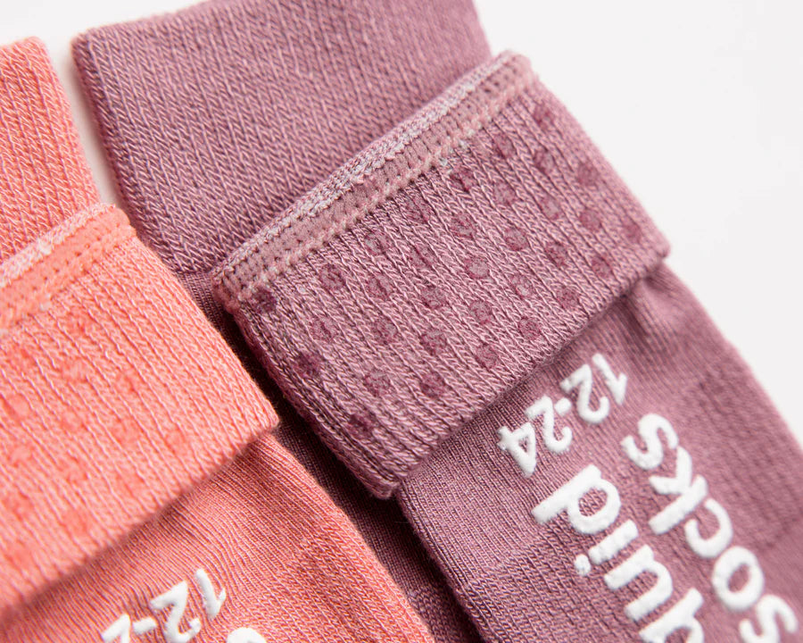 Cami- Non-Slip Socks- Pink, Dusty Pink, Lavender