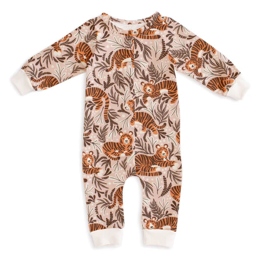 French Terry Jumpsuit | Dreaming Tigers Pink