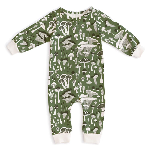 French Terry Jumpsuit | Fungi Green