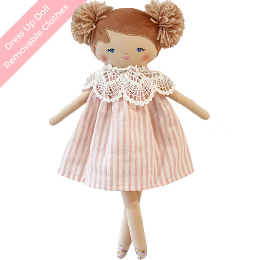Aggie Doll Pink Stripe