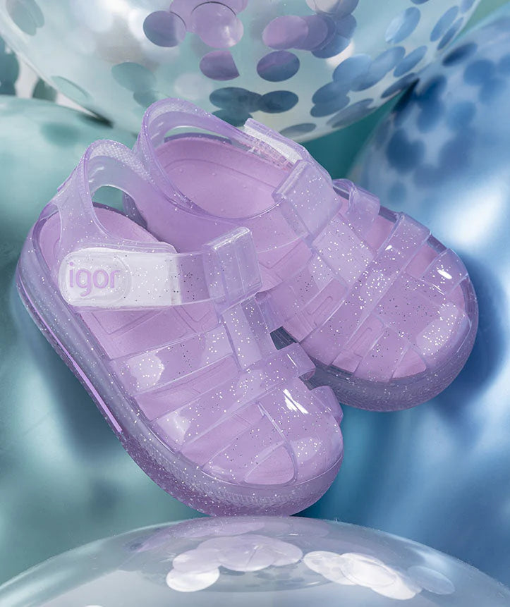 Igor Star Summer Jelly Play  Shoes | Star Glitter Lilac