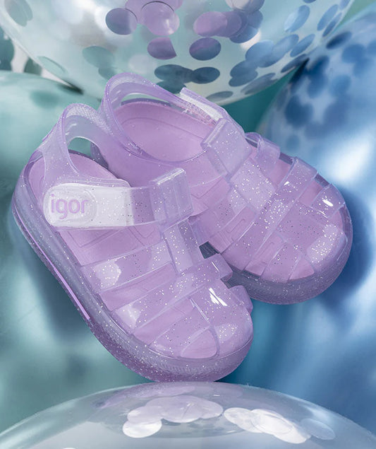 Igor Star Summer Jelly Play  Shoes | Star Glitter Lilac