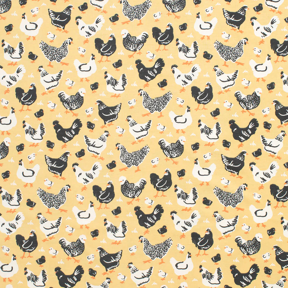 Bike Shorts - Chicken Family Yellow