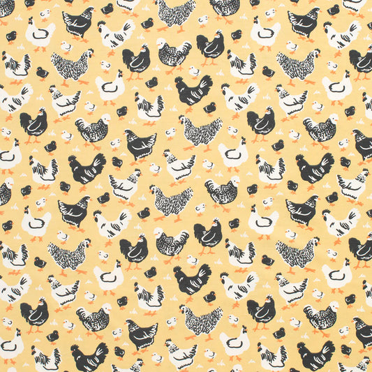 Bike Shorts - Chicken Family Yellow