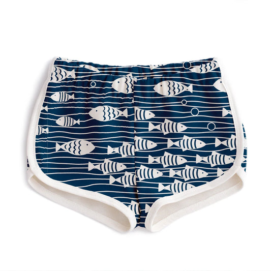 French Terry Shorts | Under The Sea Navy