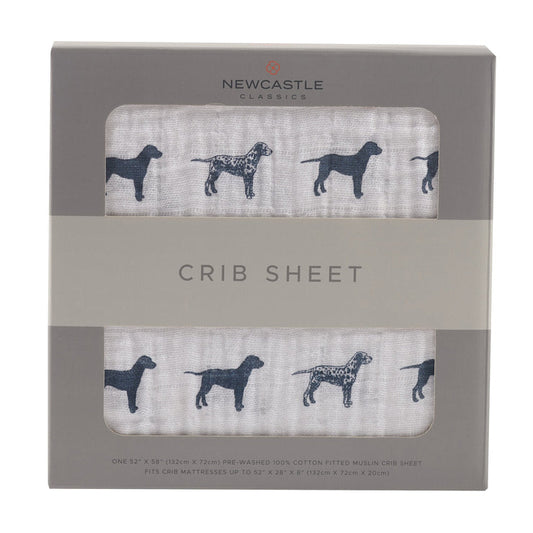Cotton Muslin Crib Sheet | Dalmatian