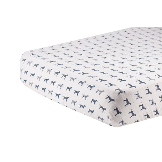 Cotton Muslin Crib Sheet | Dalmatian