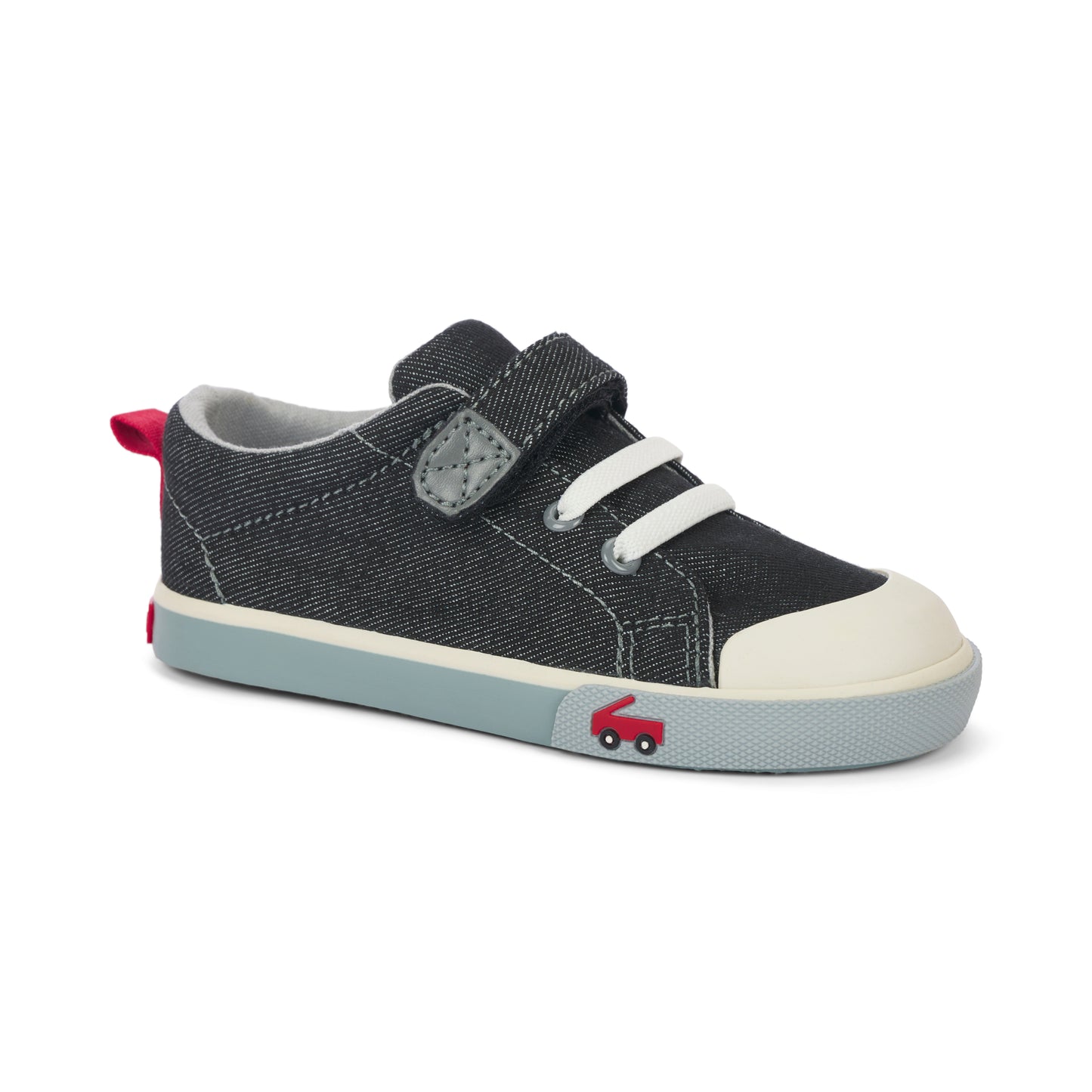 See Kai Run Toddler Sneaker | Stevie II Black Denim